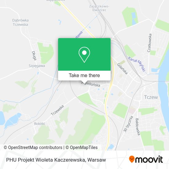 PHU Projekt Wioleta Kaczerewska map