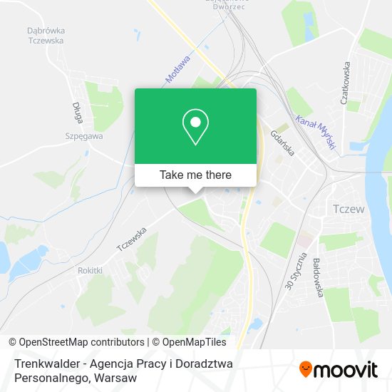 Карта Trenkwalder - Agencja Pracy i Doradztwa Personalnego