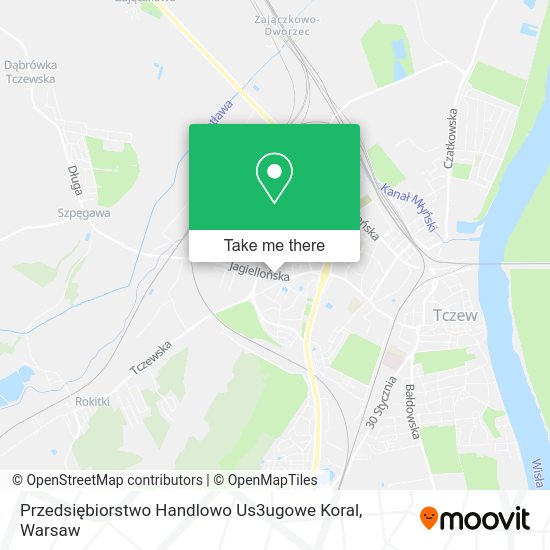 Przedsiębiorstwo Handlowo Us3ugowe Koral map