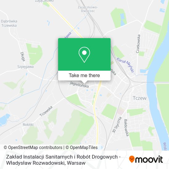 Zakład Instalacji Sanitarnych i Robót Drogowych - Władysław Rozwadowski map