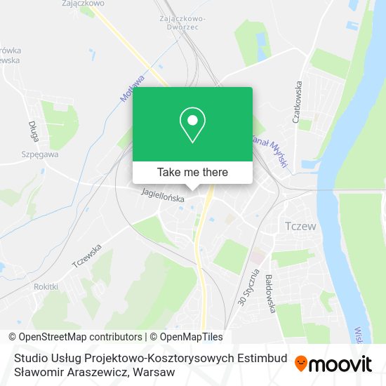 Studio Usług Projektowo-Kosztorysowych Estimbud Sławomir Araszewicz map