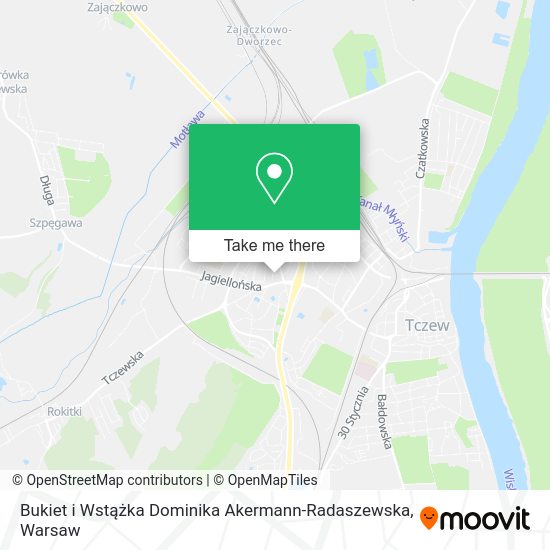 Bukiet i Wstążka Dominika Akermann-Radaszewska map