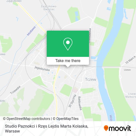 Studio Paznokci i Rzęs Lejdis Marta Kolaska map