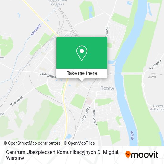 Centrum Ubezpieczeń Komunikacyjnych D. Migdal map