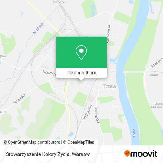 Stowarzyszenie Kolory Życia map