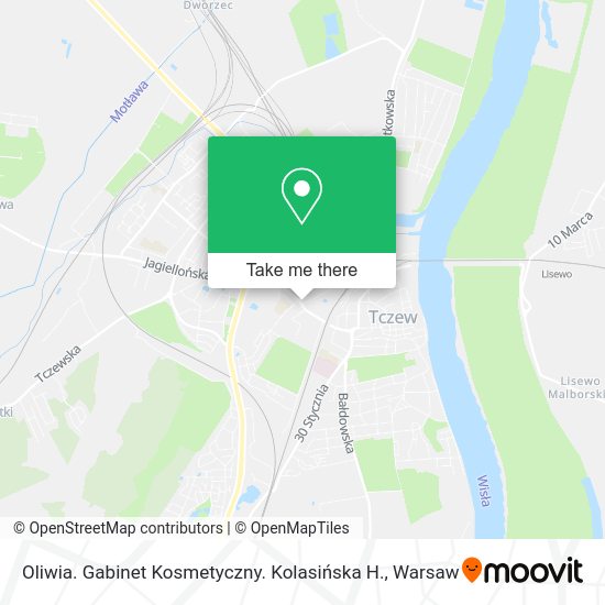 Oliwia. Gabinet Kosmetyczny. Kolasińska H. map