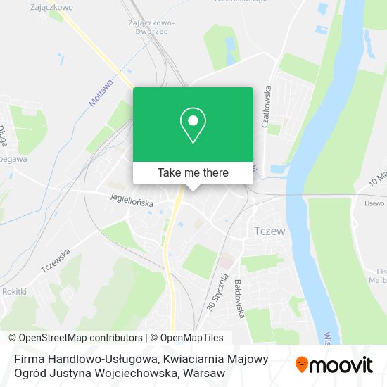 Firma Handlowo-Usługowa, Kwiaciarnia Majowy Ogród Justyna Wojciechowska map