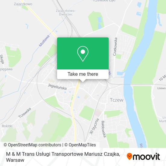 M & M Trans Usługi Transportowe Mariusz Czajka map