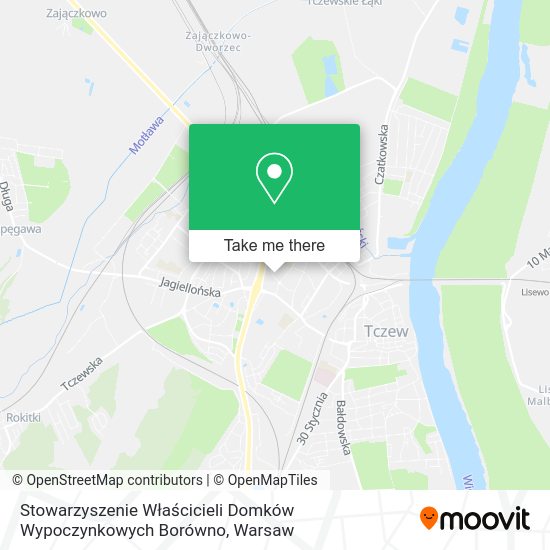 Stowarzyszenie Właścicieli Domków Wypoczynkowych Borówno map