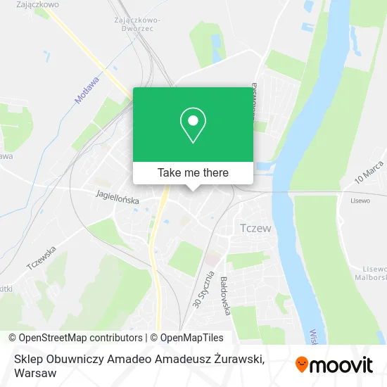 Sklep Obuwniczy Amadeo Amadeusz Żurawski map