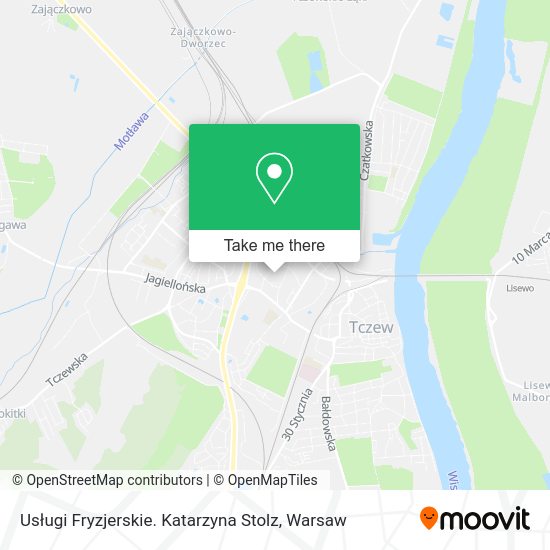 Usługi Fryzjerskie. Katarzyna Stolz map