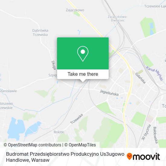 Budromat Przedsiębiorstwo Produkcyjno Us3ugowo Handlowe map