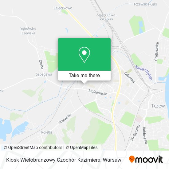 Карта Kiosk Wielobranzowy Czochór Kazimiera