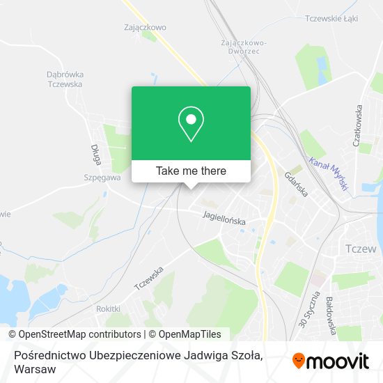 Pośrednictwo Ubezpieczeniowe Jadwiga Szoła map