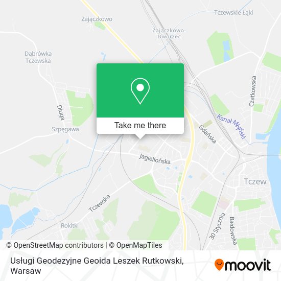 Usługi Geodezyjne Geoida Leszek Rutkowski map