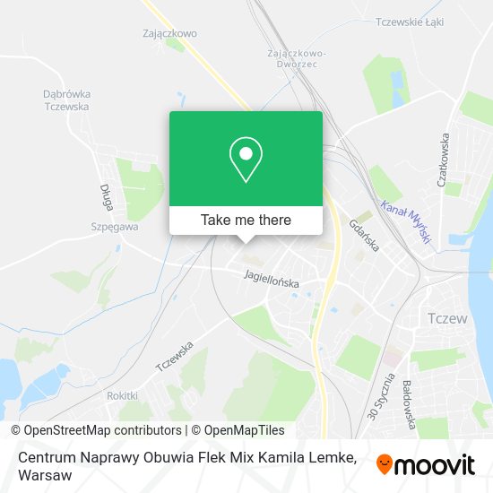 Centrum Naprawy Obuwia Flek Mix Kamila Lemke map