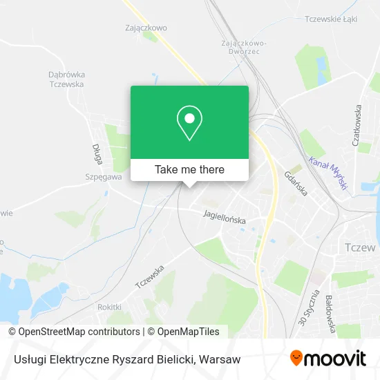 Карта Usługi Elektryczne Ryszard Bielicki