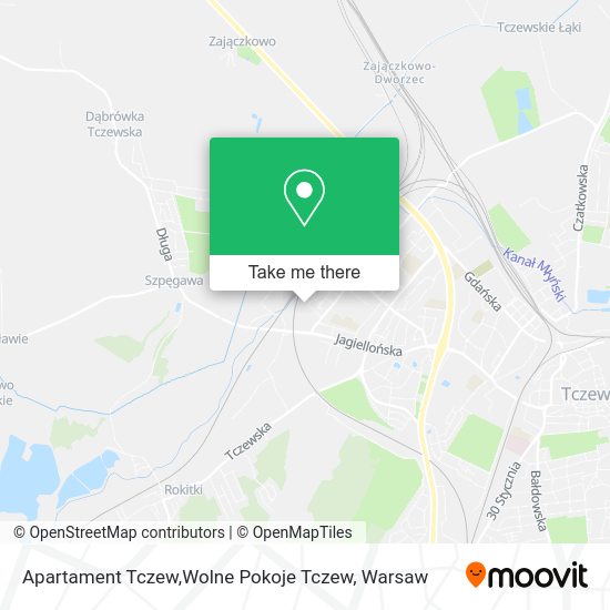 Apartament Tczew,Wolne Pokoje Tczew map