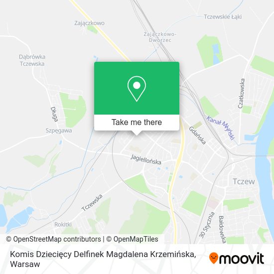 Komis Dziecięcy Delfinek Magdalena Krzemińska map