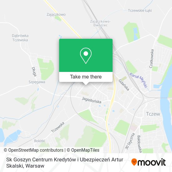 Sk Goszyn Centrum Kredytów i Ubezpieczeń Artur Skalski map