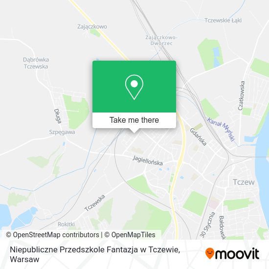 Niepubliczne Przedszkole Fantazja w Tczewie map