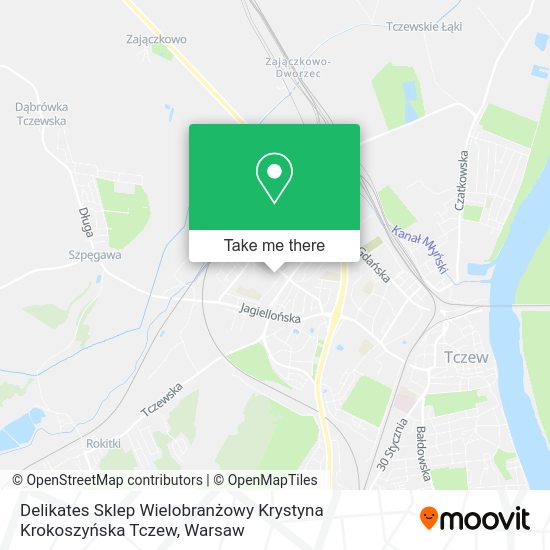 Delikates Sklep Wielobranżowy Krystyna Krokoszyńska Tczew map