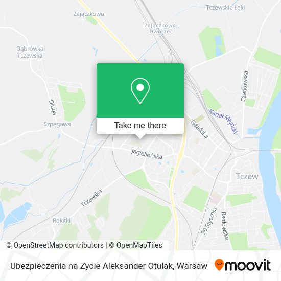 Ubezpieczenia na Zycie Aleksander Otulak map