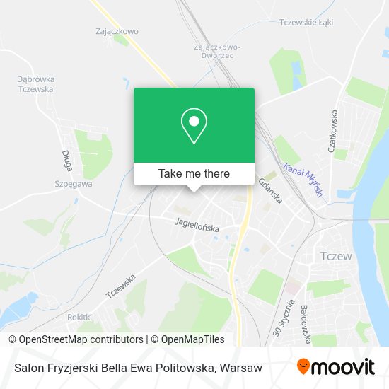 Salon Fryzjerski Bella Ewa Politowska map