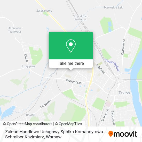 Zakład Handlowo Usługowy Spółka Komandytowa Schreiber Kazimierz map