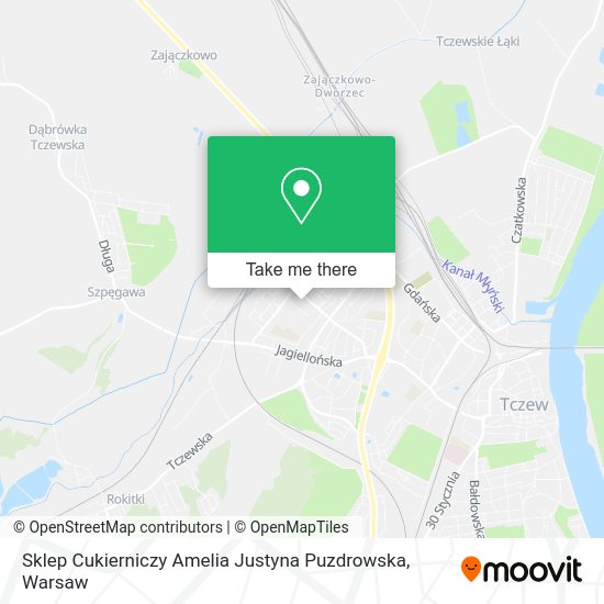 Sklep Cukierniczy Amelia Justyna Puzdrowska map