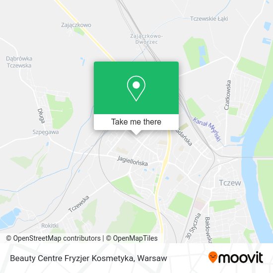 Beauty Centre Fryzjer Kosmetyka map