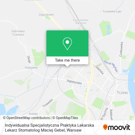 Indywidualna Specjalistyczna Praktyka Lekarska Lekarz Stomatolog Maciej Gebel map