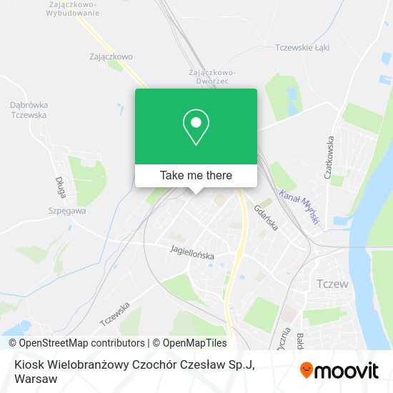 Kiosk Wielobranżowy Czochór Czesław Sp.J map