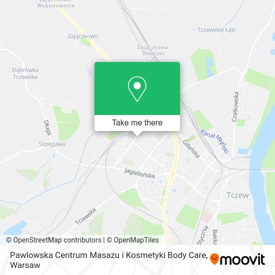 Карта Pawlowska Centrum Masazu i Kosmetyki Body Care