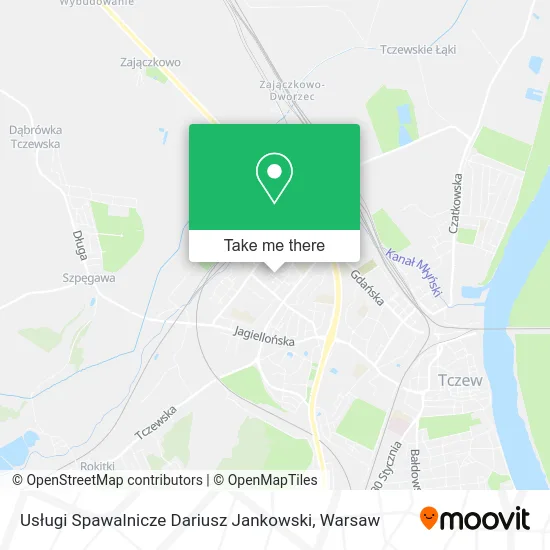 Карта Usługi Spawalnicze Dariusz Jankowski