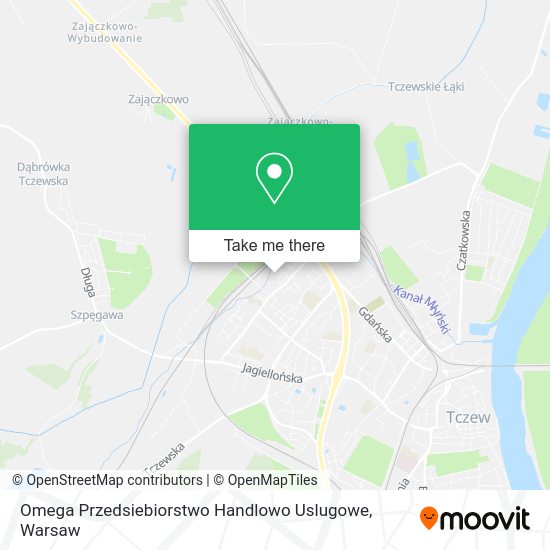 Omega Przedsiebiorstwo Handlowo Uslugowe map