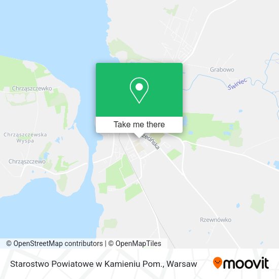 Starostwo Powiatowe w Kamieniu Pom. map