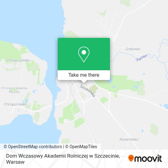 Dom Wczasowy Akademii Rolniczej w Szczecinie map