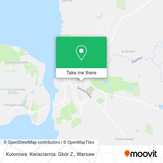 Kolorowa. Kwiaciarnia. Gbór Z. map