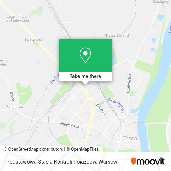 Карта Podstawowa Stacja Kontroli Pojazdów