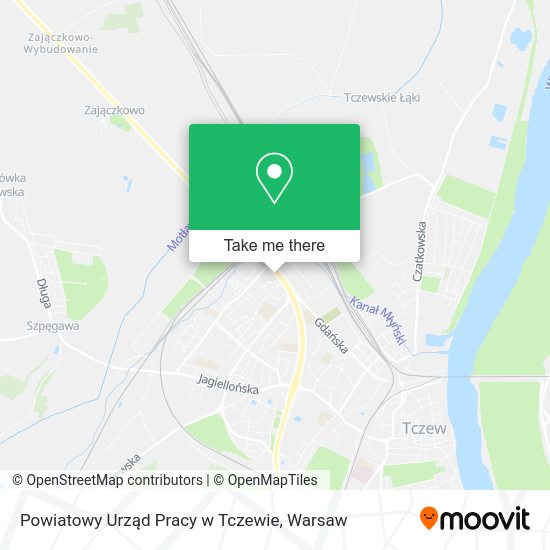 Powiatowy Urząd Pracy w Tczewie map