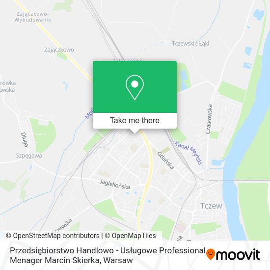 Przedsiębiorstwo Handlowo - Usługowe Professional Menager Marcin Skierka map