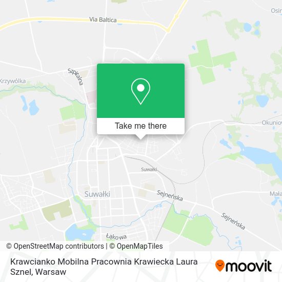 Карта Krawcianko Mobilna Pracownia Krawiecka Laura Sznel