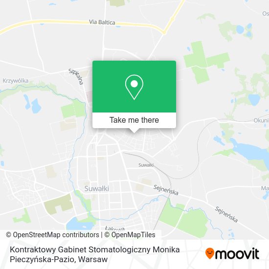 Kontraktowy Gabinet Stomatologiczny Monika Pieczyńska-Pazio map