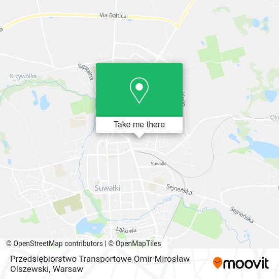 Карта Przedsiębiorstwo Transportowe Omir Mirosław Olszewski