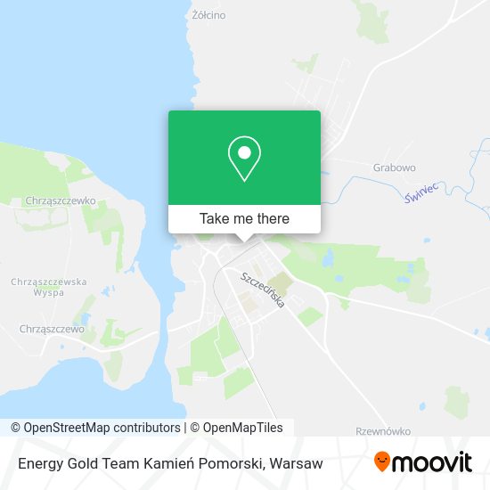 Energy Gold Team Kamień Pomorski map