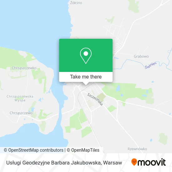Карта Usługi Geodezyjne Barbara Jakubowska