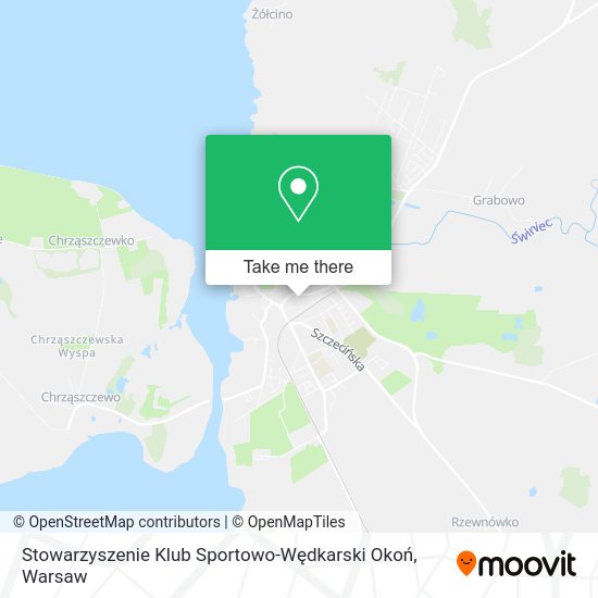 Stowarzyszenie Klub Sportowo-Wędkarski Okoń map