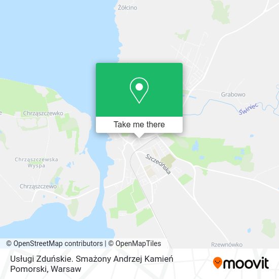 Карта Usługi Zduńskie. Smażony Andrzej Kamień Pomorski