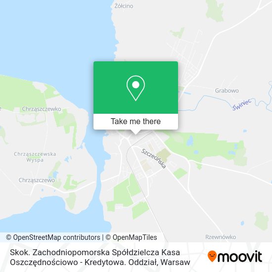 Skok. Zachodniopomorska Spółdzielcza Kasa Oszczędnościowo - Kredytowa. Oddział map